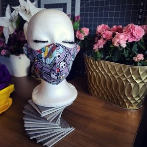 Jack and Sally face mask nightmare before xmas